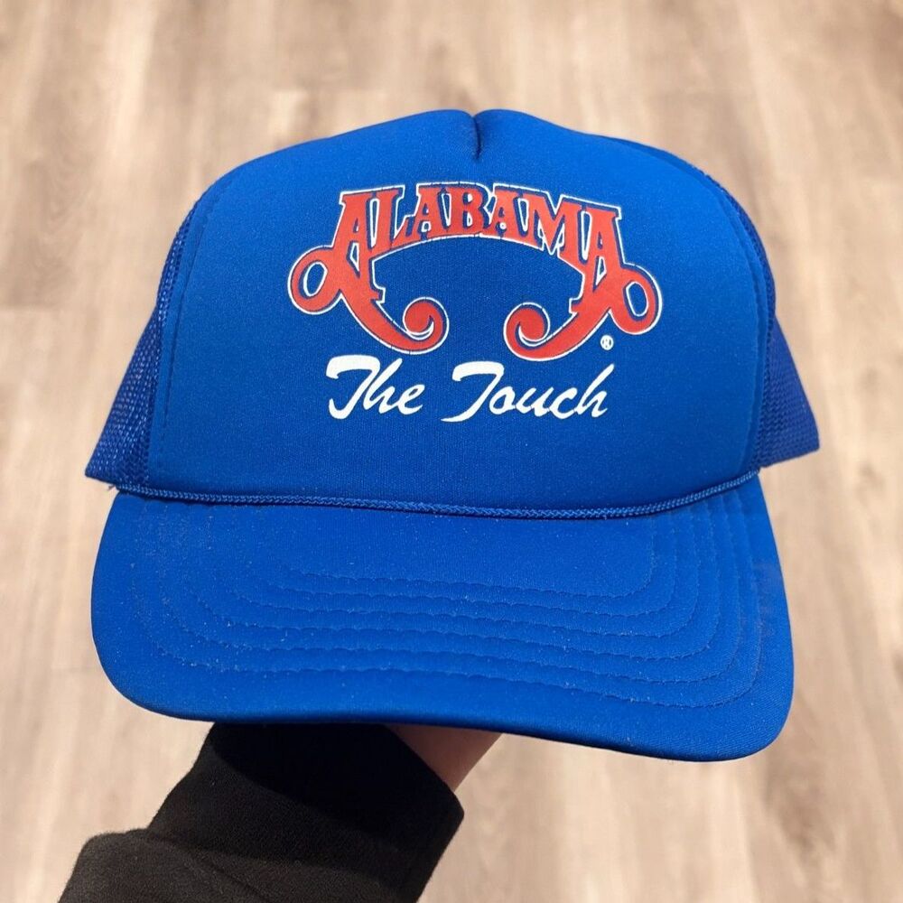 Vintage Alabama The Touch 1986 Promo Trucker Baseball Hat Cap Band Music Country